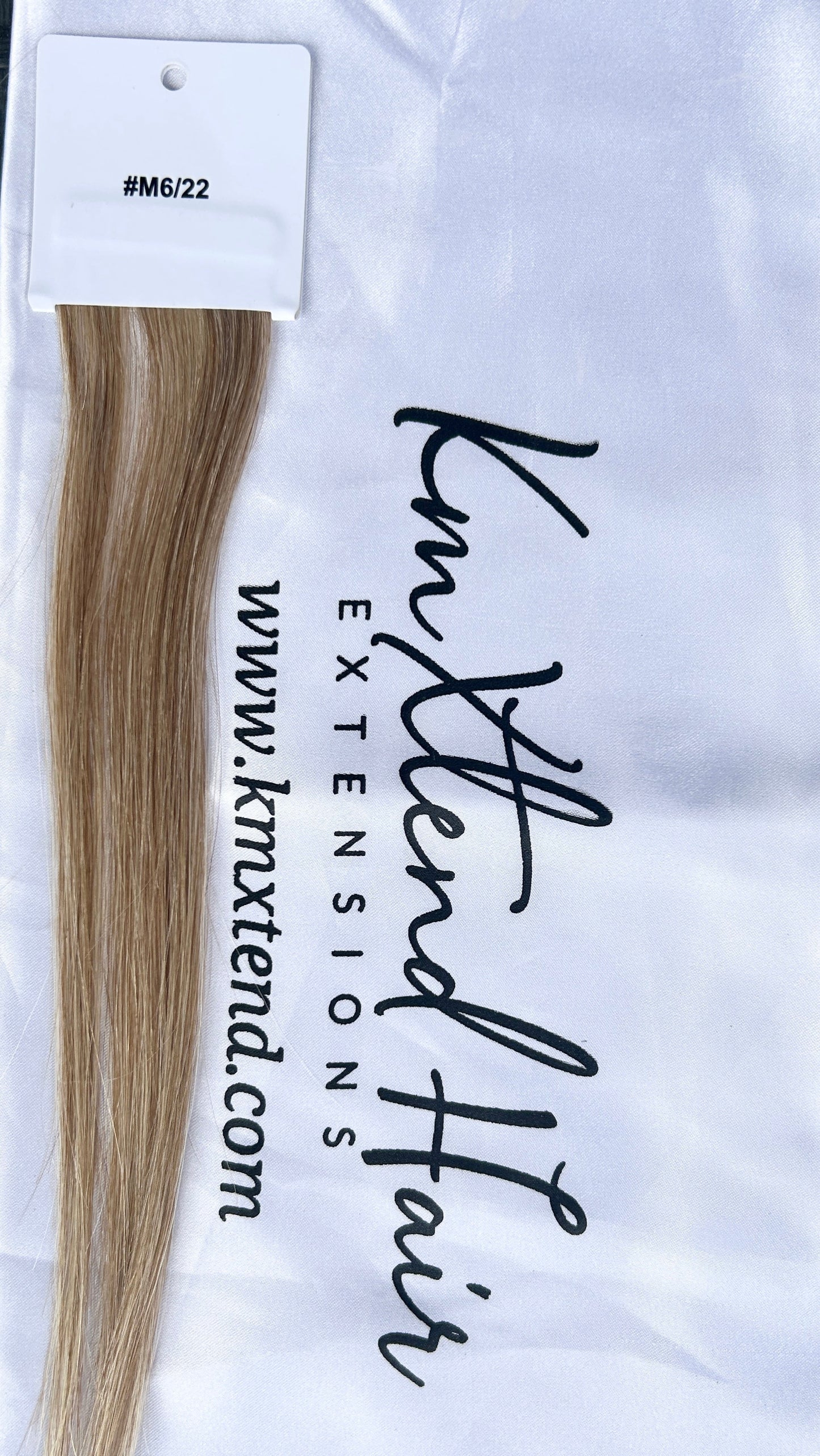 Genius Weft Hair Extensions in Color M6/22 KmXtend Hair Extensions
