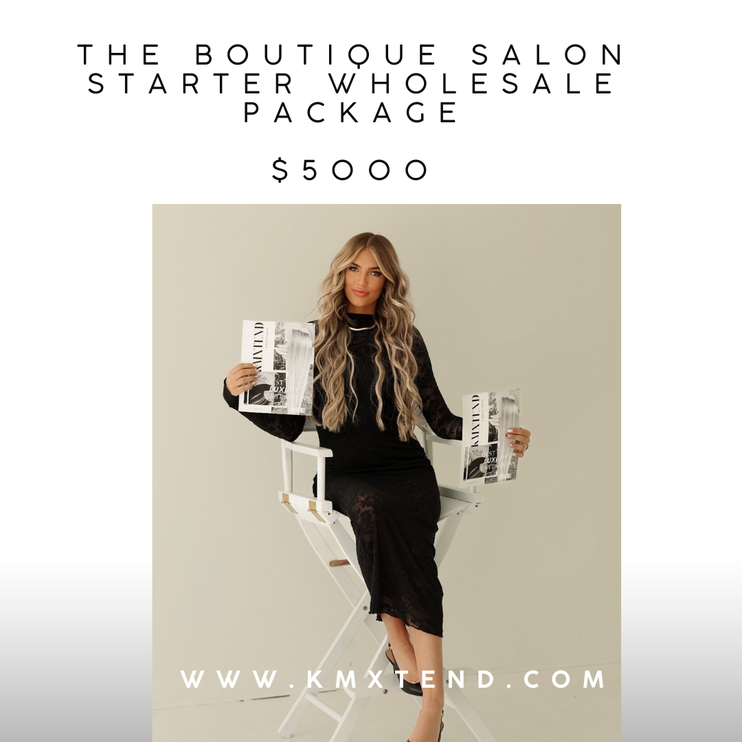 The Boutique Salon Starter Wholesale Package KmXtend Hair Extensions