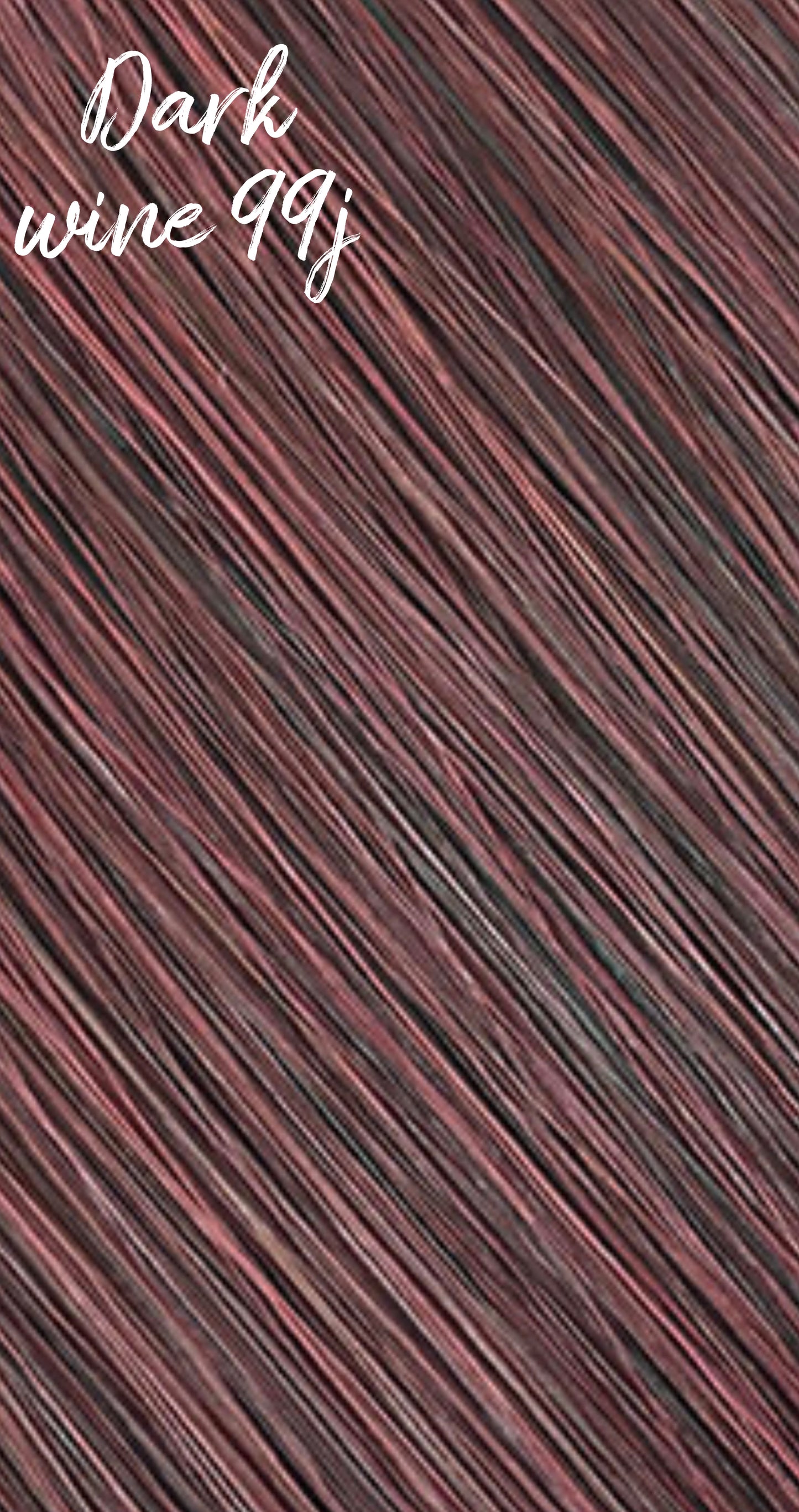 Dark Red Wine #99J Hand Tied Weft Hair Extensions