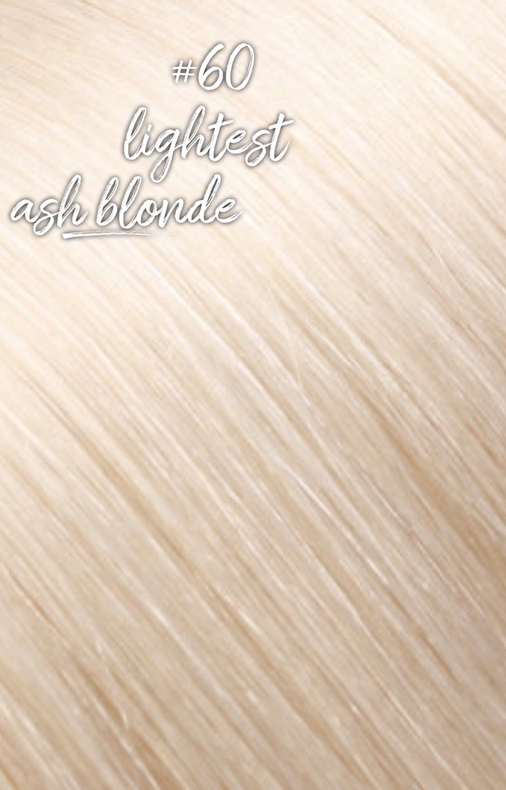 Platinum Ash Blonde (#1002) Hand-Tied Weft 16 (45g)
