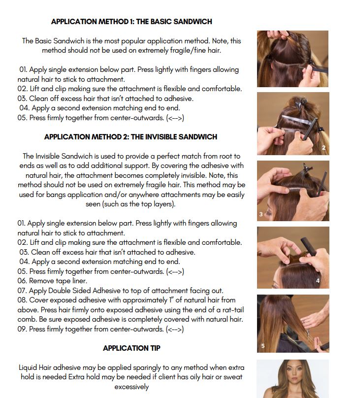 Invisible Tape-In Extensions Human Hair- GUGU HAIR 6 How to Install Tape Hair Extensions- An Easy Step by Step Guide – KmXtend Hair Extensions