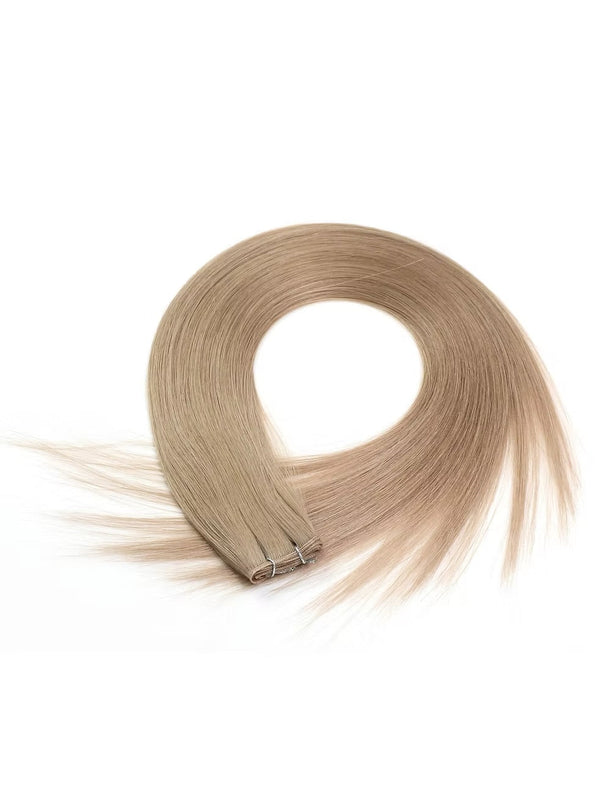 Dark Neutral Blonde #14 Genius Weft KmXPRESS Fast Shipping KmXtend Hair Extensions