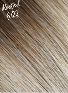 Luxury Machine Weft Hair Extensions Rooted 6/22