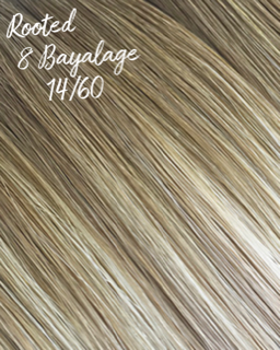 Luxury Machine Weft Hair Extensions Rooted 8 Bayalage 14/60
