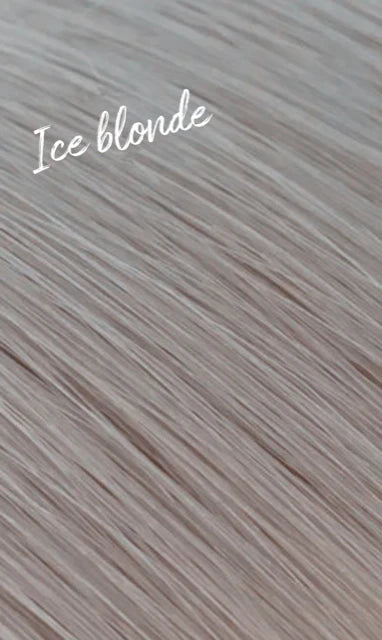 Luxury Machine Weft Hair Extensions Ice blonde