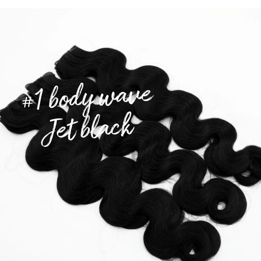 #1 Jet Black Genius Weft Body Wave 22"