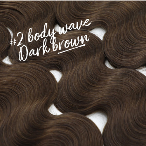 Genius Weft Hair Extensions - KmX Wefts 2 Darkest Brown