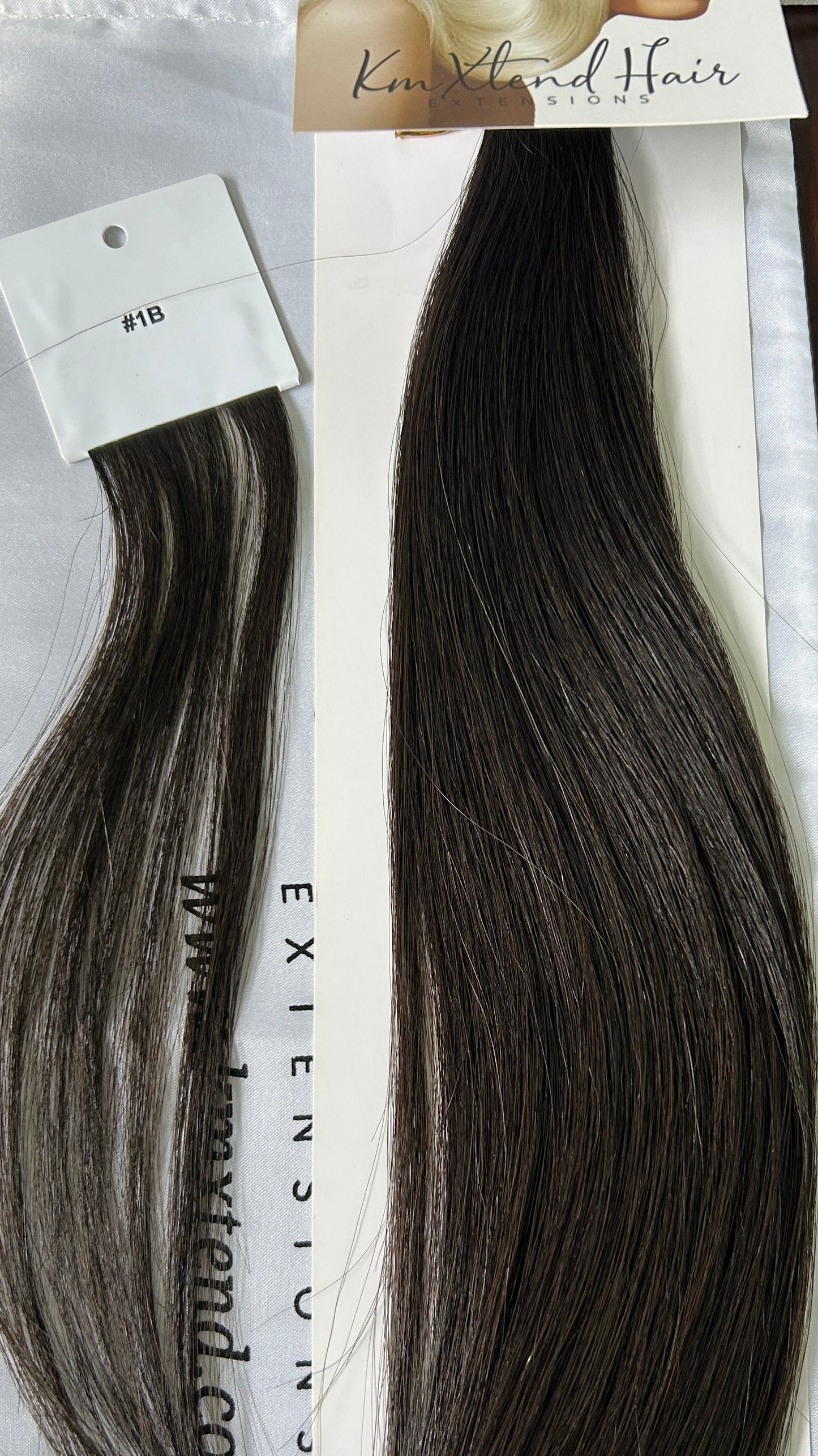 Natural Black #1B Hand Tied Weft Hair Extensions