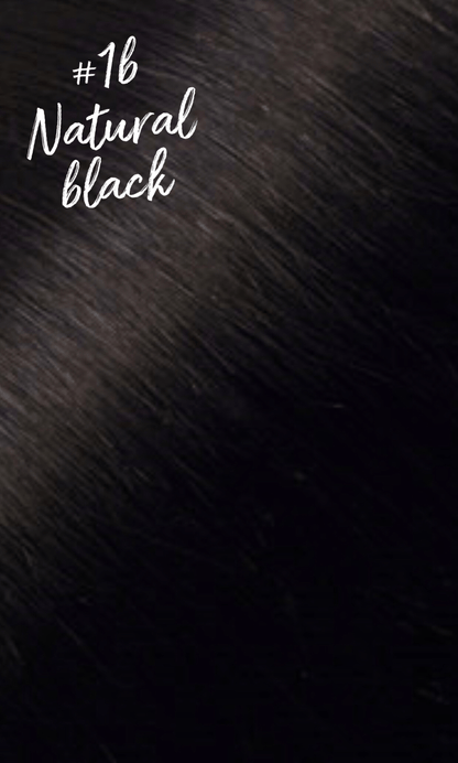 Luxury Machine Weft Hair Extensions #1b Natural Black
