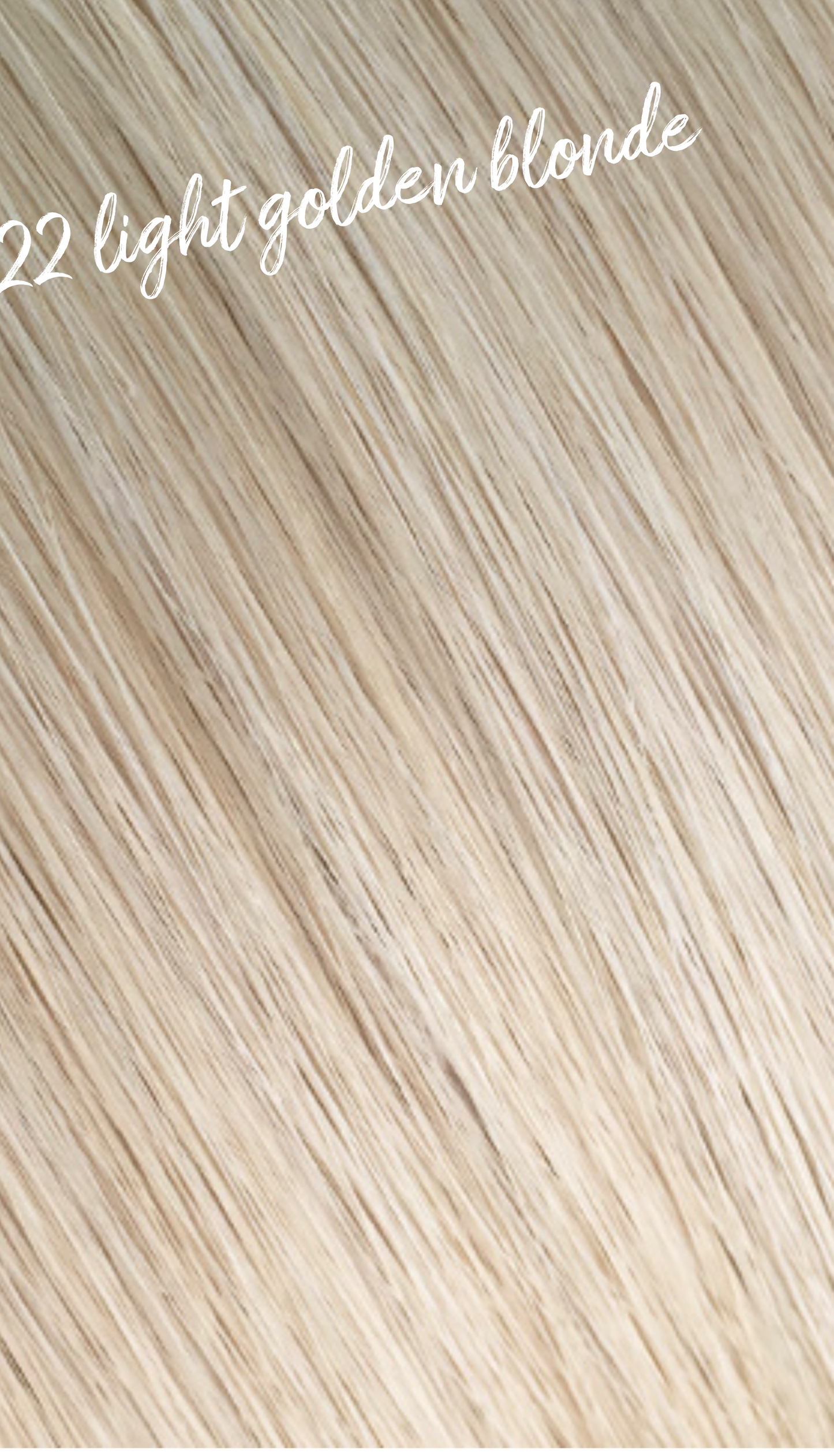 Light Golden Blonde #22 Hand Tied Weft Hair Extensions