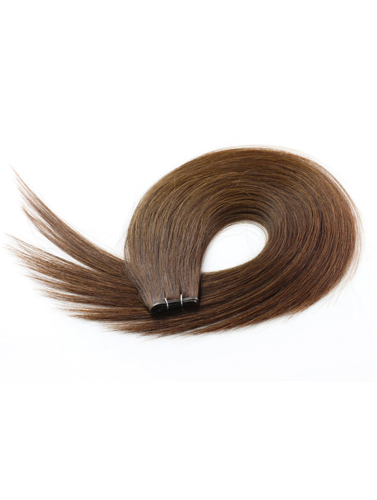 Medium to Dark Brown #3 Genius Weft KmXPRESS Fast Shipping KmXtend Hair Extensions