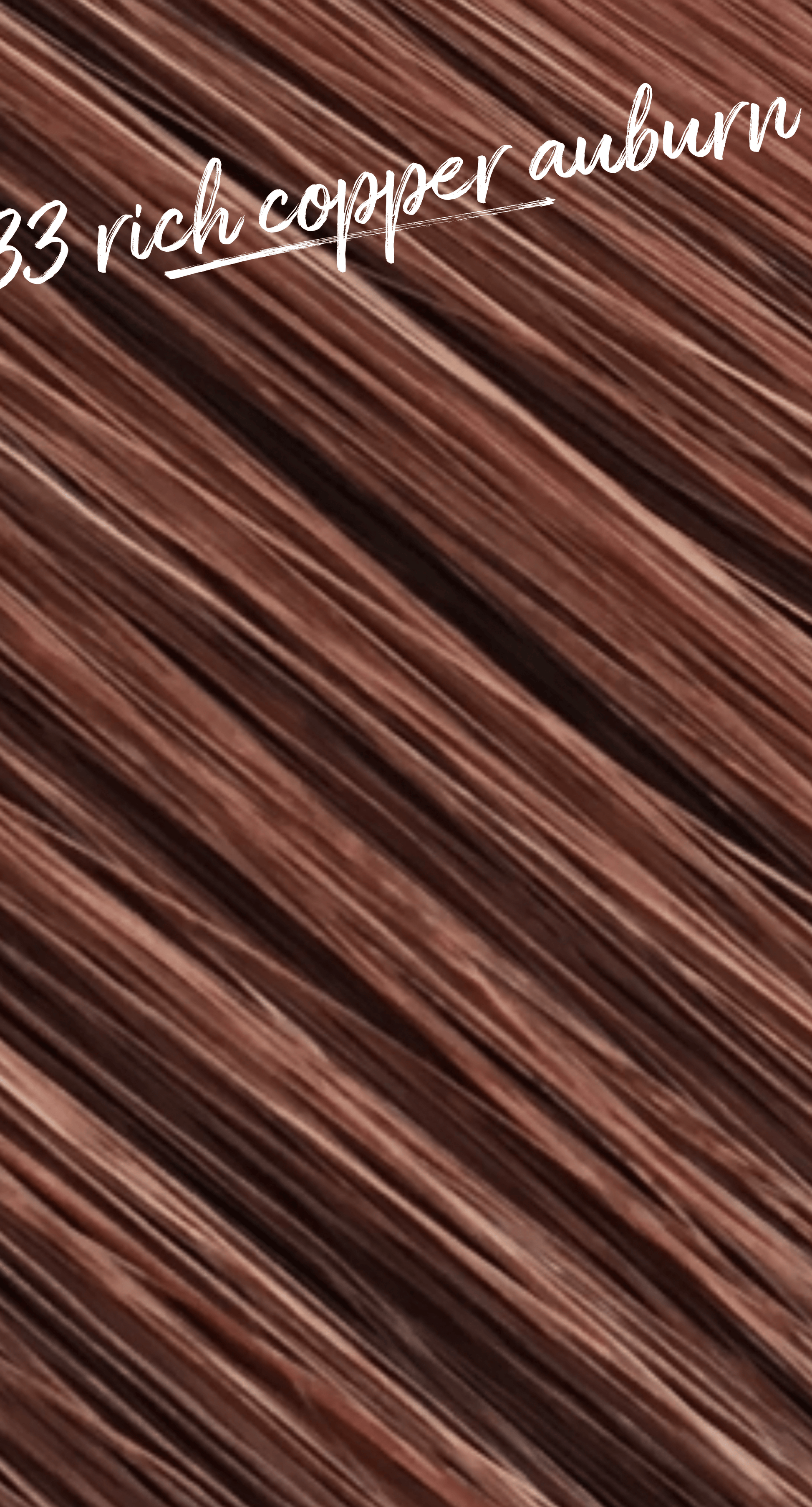 Genius Weft Hair Extensions - KmX Wefts 33 Rich Copper Auburn KmXtend Hair Extensions