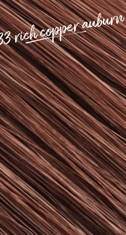 Genius Weft Hair Extensions - KmX Wefts 33 Rich Copper Auburn KmXtend Hair Extensions