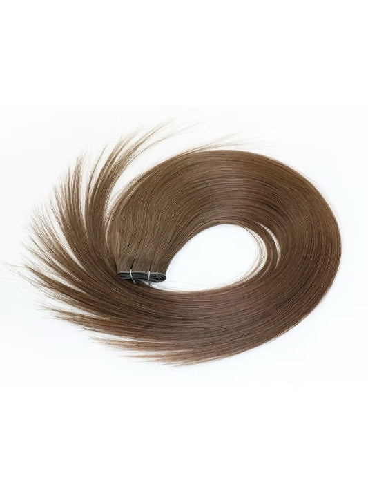 Chocolate Brown #4 Genius Weft KmXPRESS Fast Shipping KmXtend Hair Extensions