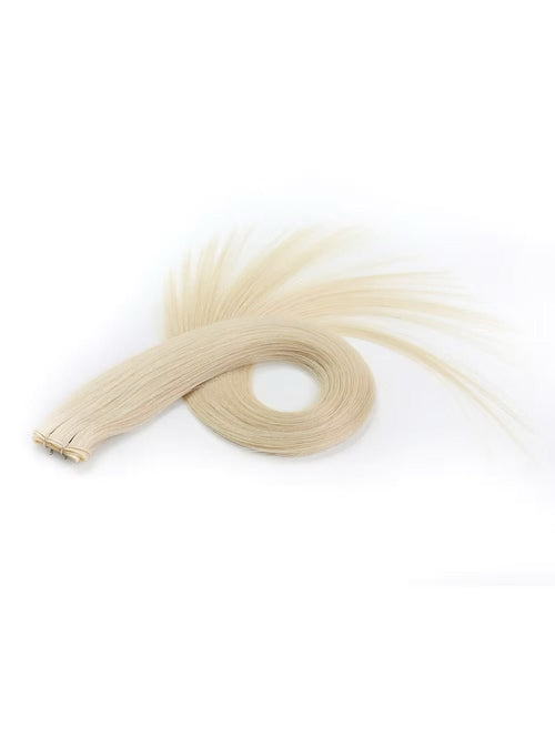 Platinum Blonde #60 Genius Weft Remy Human Hair Extensions | KmXpress