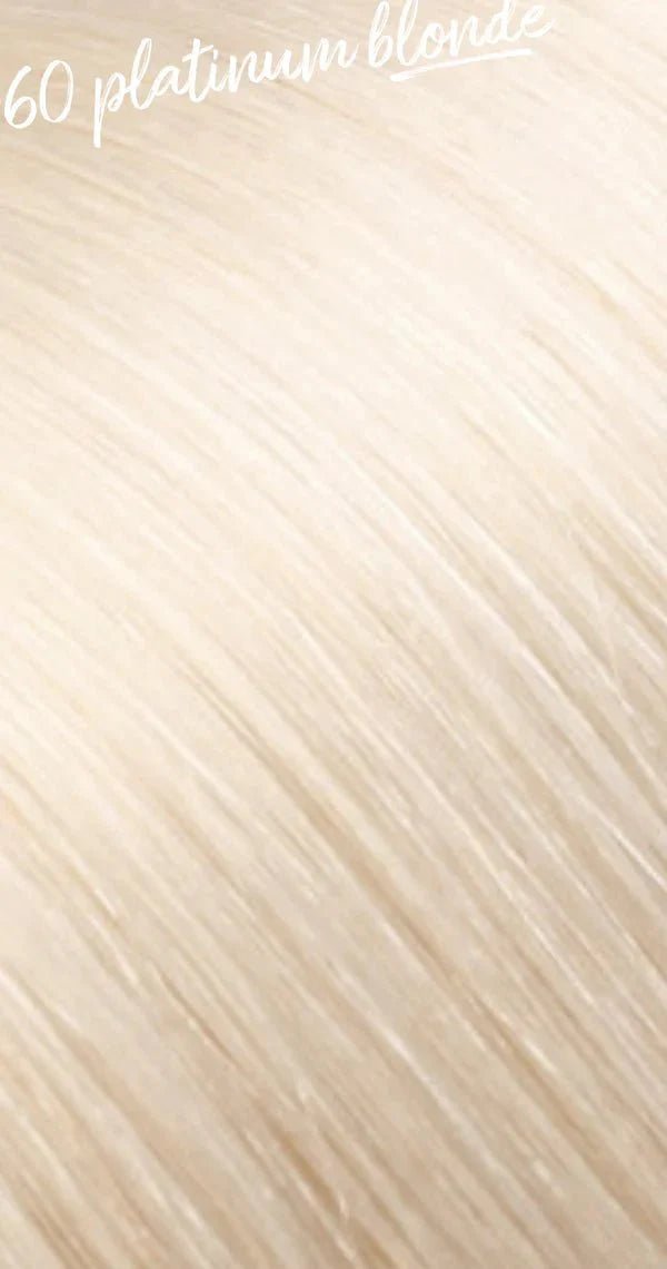 Platinum Blonde #60 Genius Weft KmXPRESS Fast Shipping KmXtend Hair Extensions