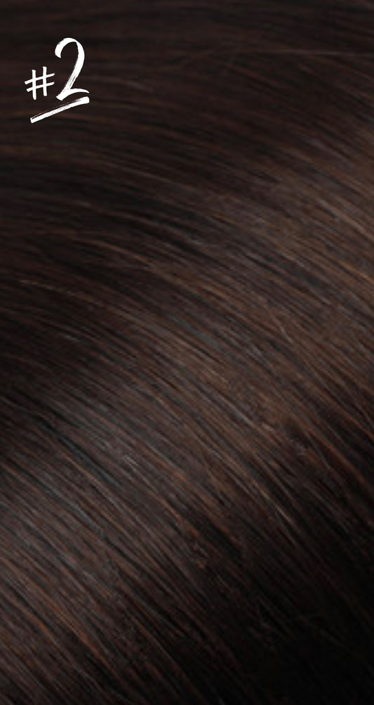 Genius Weft Hair Extensions - KmX Wefts 2 Darkest Brown