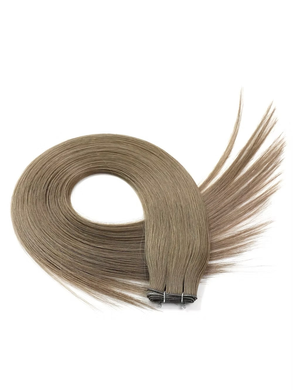 Medium Ash Blonde #7 Genius Weft KmXPRESS Fast Shipping KmXtend Hair Extensions