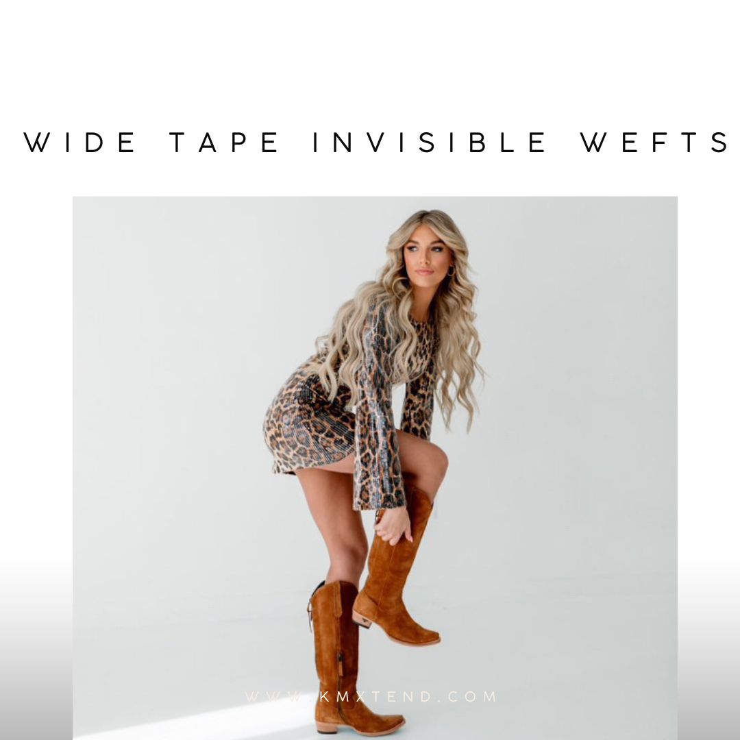 Wide Invisible Tape Genius Weft Hair Extensions