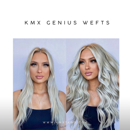 Genius Weft Hair Extensions - KmX Wefts T7M60/ice