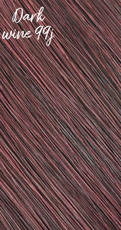 Professional Hand Tied Weft Hair Extensions Dark wine 99j