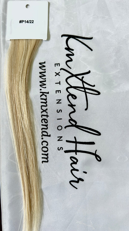 Natural Mixed Light Blonde #14/22 Hand Tied Weft Hair Extensions