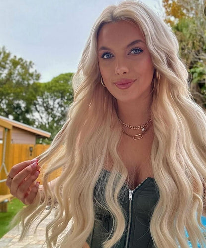Ice Platinum Blonde Tape Hair Extensions – Effortless Glam