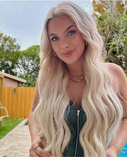 Ice Platinum Blonde Tape Hair Extensions – Effortless Glam