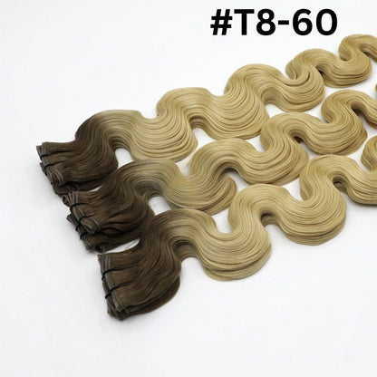 Genius Weft Hair Extensions - KmX Wefts Rooted T8/60 one product