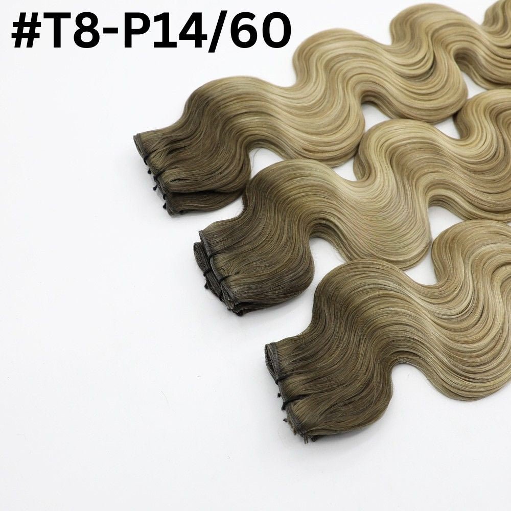 Genius Weft Hair Extensions - KmX Wefts Rooted Balayage T8/14/60 one product