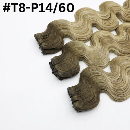 Genius Weft Hair Extensions - KmX Wefts Rooted Balayage T8/14/60 one product