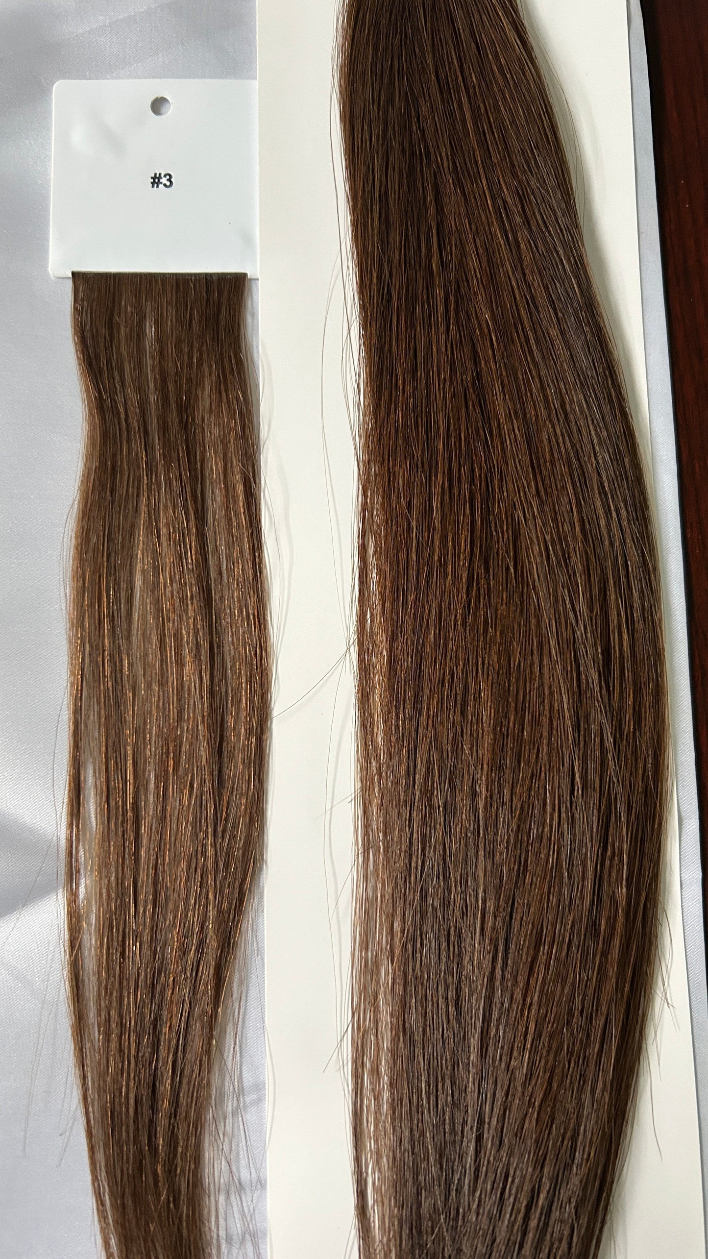 Medium to Dark Brown #3 Genius Weft KmXPRESS Fast Shipping KmXtend Hair Extensions