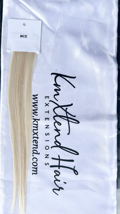 Professional Hand Tied Weft Hair Extensions Ice