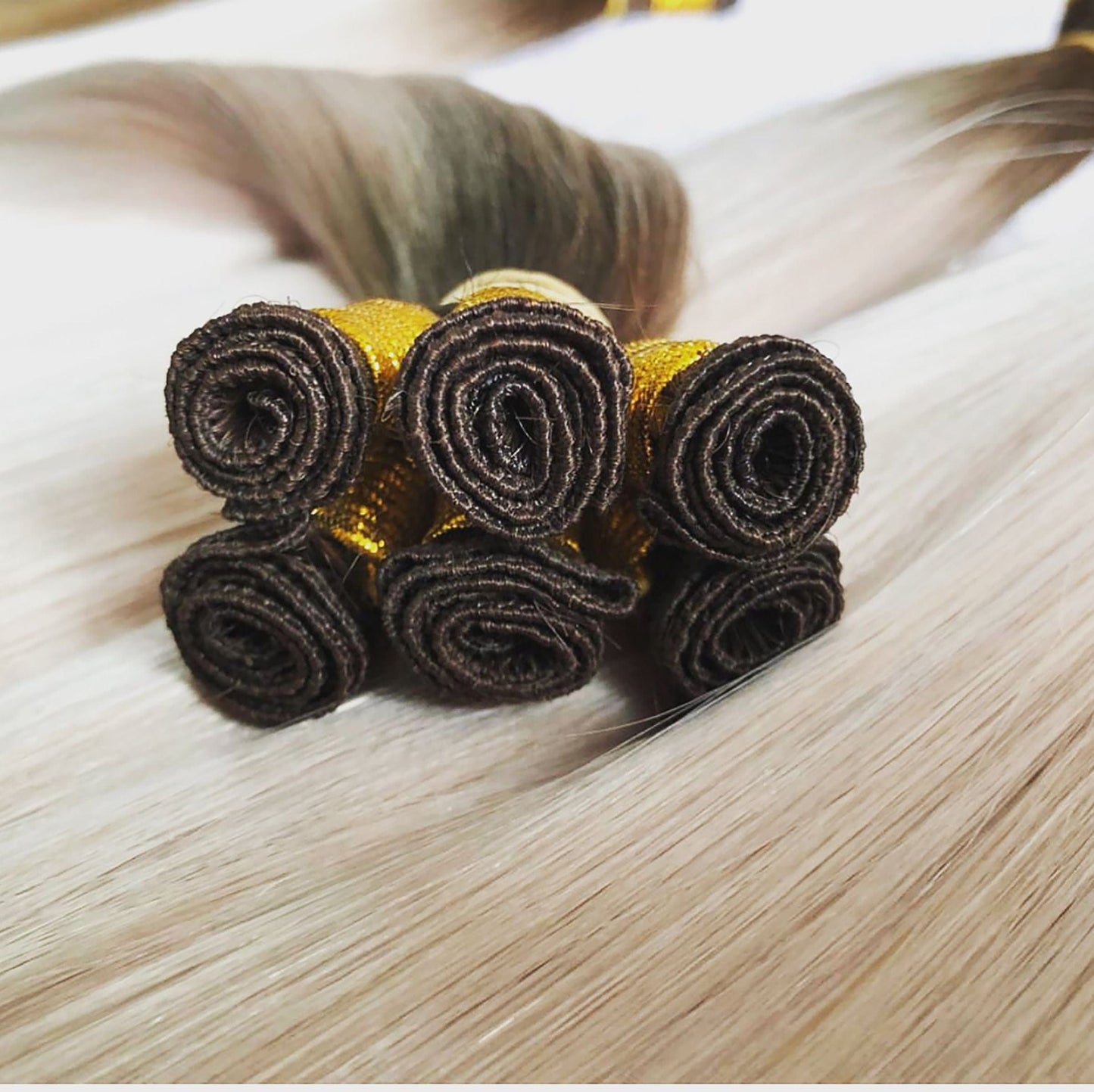 hand tied weft extensions