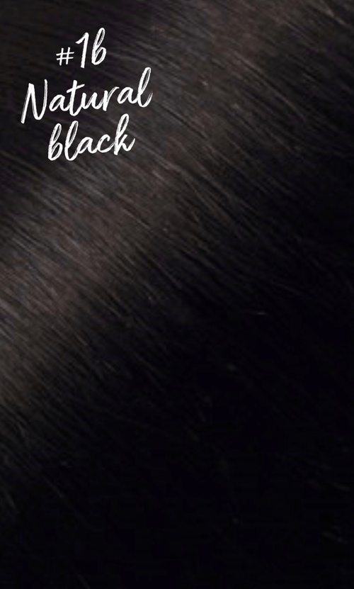 Luxury I Tip Keratin Hair Extensions #1b Natural Black
