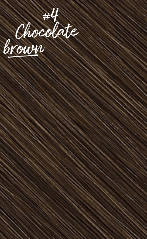 Professional K Tips Flat Tip Keratin Bond Fusion Hair Extensions  #4 Chocolate Brown