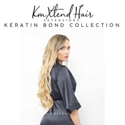 Professional K Tips Flat Tip Keratin Bond Fusion Hair Extensions  Rooted 8 Bayalage 8/22